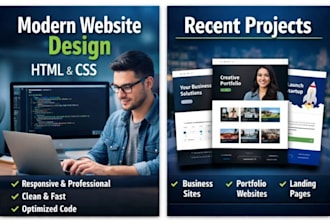 responsive website design using HTML CSS