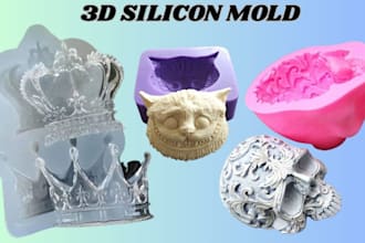 silicone mold mold design injection mold plastic mold 3d cad mold 3d priting