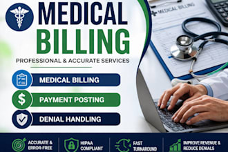 do medical billing, payment posting and denial handling professionally