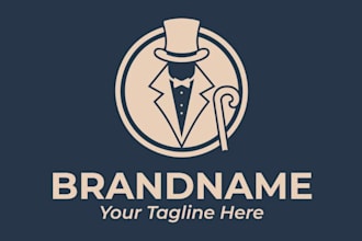 design  classic and professional monopoly style logo for your brand