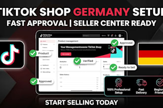 set up germany tiktok shop and german seller center for fast approval