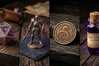design a custom dark fantasy map and icons pack