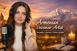 record emotional armenian  storytelling voice over