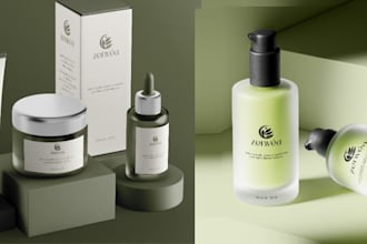 do modern product packaging, cbd packaging, box packaging and label design