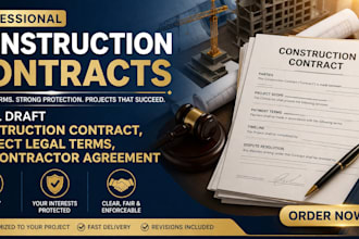 draft construction contract, project legal terms, subcontractor agreement