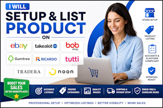 setup list product on ebay takealot bob shop gumtree ricardo tutti tradera noon