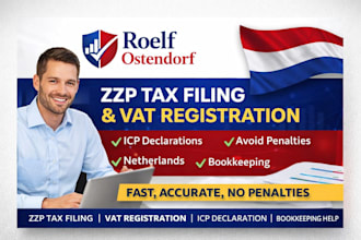 handle zzp tax netherlands filing vat registration icp declaration bookkeeping