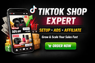 setup tiktok shop, listings, tiktok ads, affiliate marketing, consultant, mentor