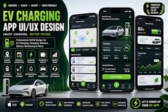 build an ev charging app, electric vehicle and charging station app