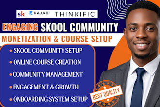 skool community setup skool setup skool community skool online community setup