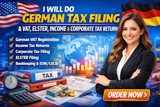 do german tax filing, vat, elster, income and corporate tax return