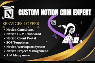 design notion client management dashboard, sop template for agencies and studios