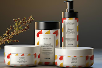 design product label and product packaging design