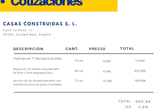 modelos de facturas cotizaciones presupuestos