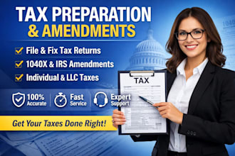fix and amend your tax return irs amendment and tax filing service