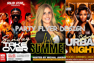 design your birthday flyer and event flyer in just 8hours