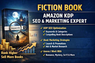 do fiction book amazon book kdp book seo marketing book promotion