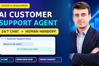 build an ai customer support agent with human handoff