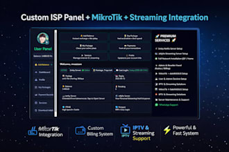 build custom isp panel with mikrotik and streaming