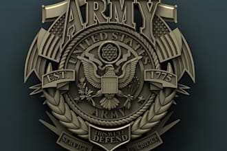 design a modern badge, patch, army, military, skull, round sticker, label, logo