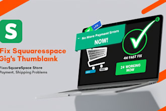 fix squarespace store bugs and shipping problems in 24 hours