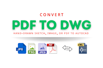 convert pdf, floor plan, autocad drawing, pdf to dwg