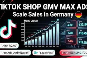 optimize tiktok shop gmv max ads for germany high roas growth
