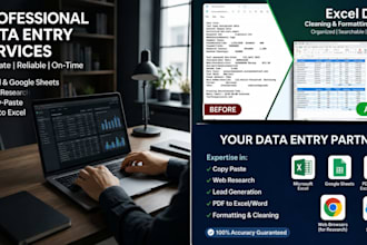 do fastest data entry copy paste and web research