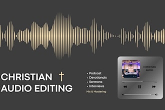 edit christian podcasts, sermons, devotionals