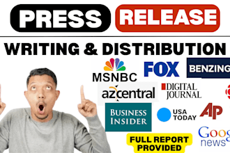 do press release writing and press release distribution and article rewriting