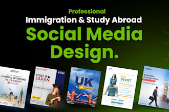 design immigration and study abroad social media post