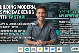 build your python fastapi backend, rest API, or automation script