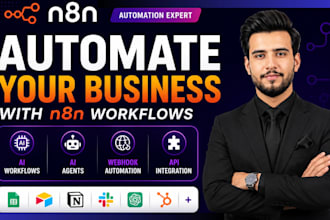 build n8n automation, n8n workflow automation, n8n ai agent and ai automation