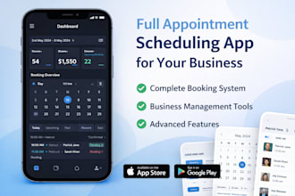 create a full appointment scheduling app for your business