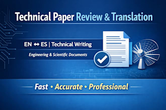 review or translate your technical research paper en es fr