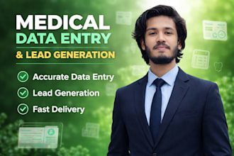 do accurate medical data entry,data collection,web scraping