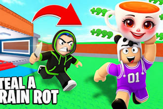 do roblox full game creation, steal a brainrot, grow a garden or simulator game