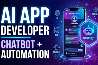 build ai powered mobile app with automation and backend