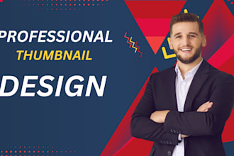 design professional youtube thumbnail for high CTR