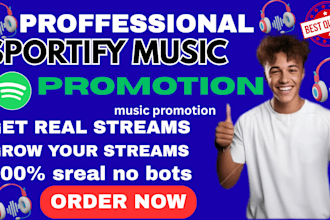 promote your spotify song to real audience and boost streams
