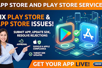 do fixes play store , app store issues, publish app, update android sdk