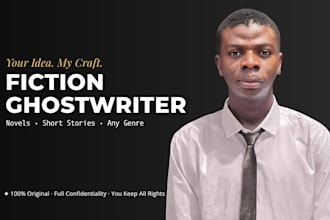 ghostwrite your fiction novel or story for your readers