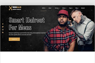 build barbershop website, barber website, salon website, hair salon website