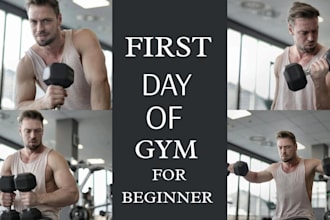 design high CTR gym and fitness youtube thumbnails