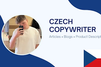 write professional blog posts or articles czech