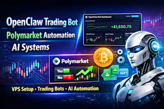 setup openclaw trading bot, polymarket bot, and ai automation system