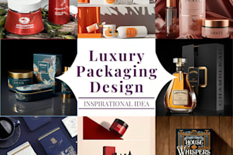 design luxury packaging, product packaging and label design