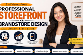 create professional amazon storefront or brandstore design