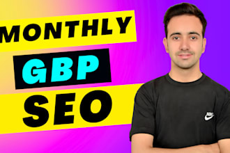 be your monthly google business profile local seo expert