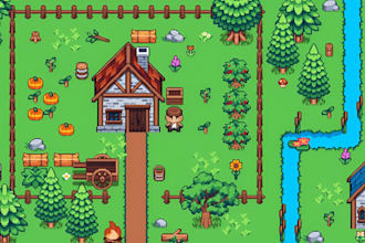 pixel art background environment top down tileset platformer tilemap game art